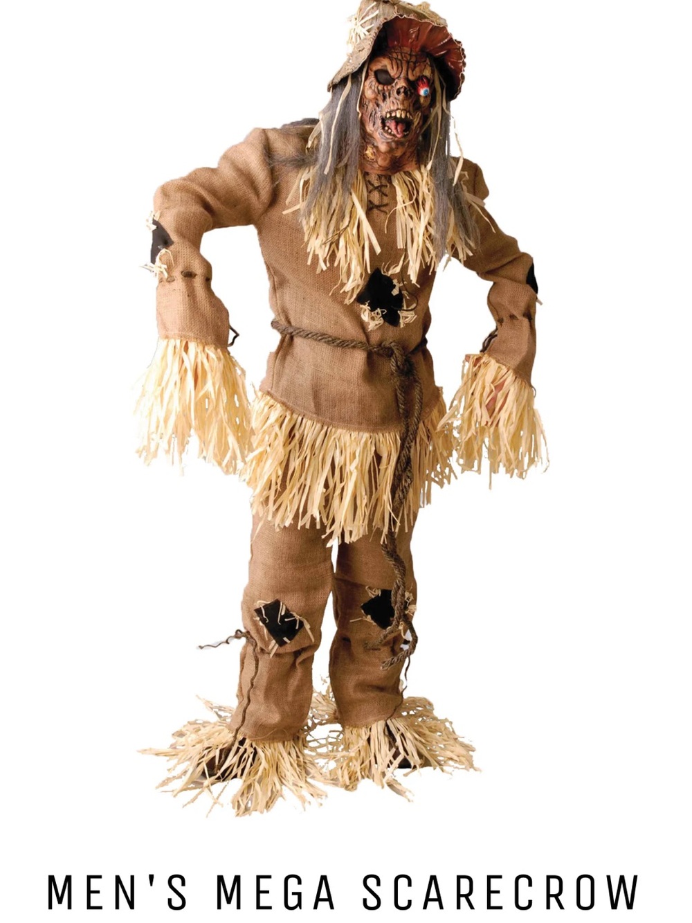 Men’s Halloween mega scarecrow costume